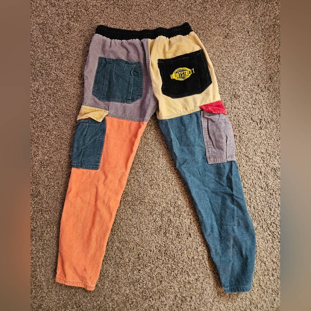 Colorblock Patchwork Streetwear Joggers - Picture 6 of 8